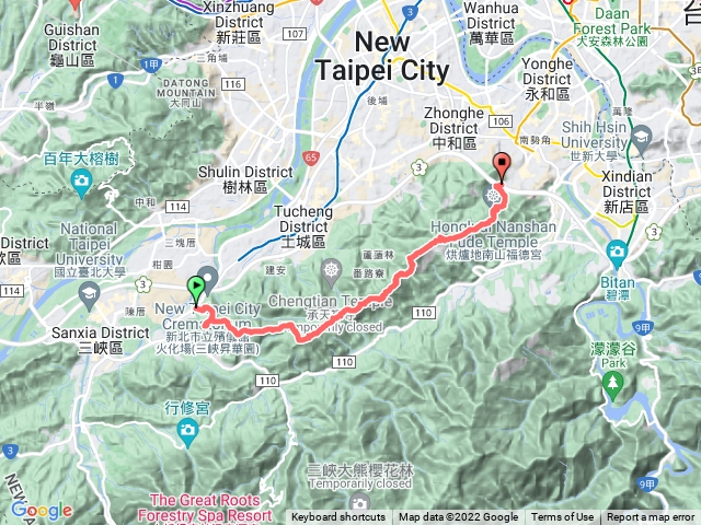 健行日記009 ─ 三峽長壽山到中和烘爐地