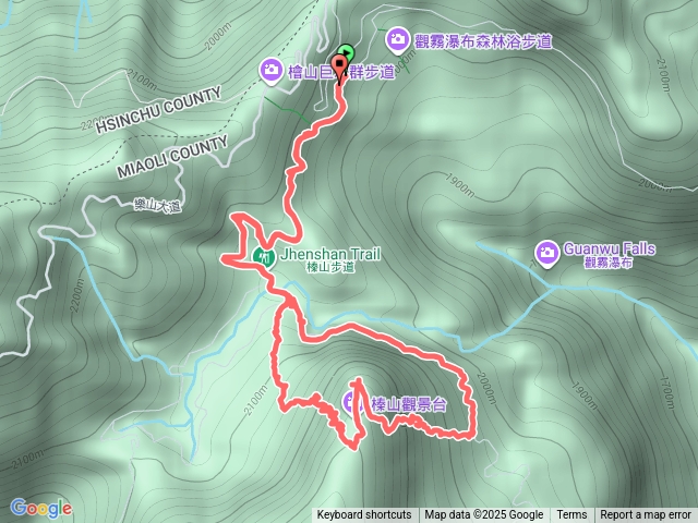 榛山登山步道至觀景台O型預覽圖
