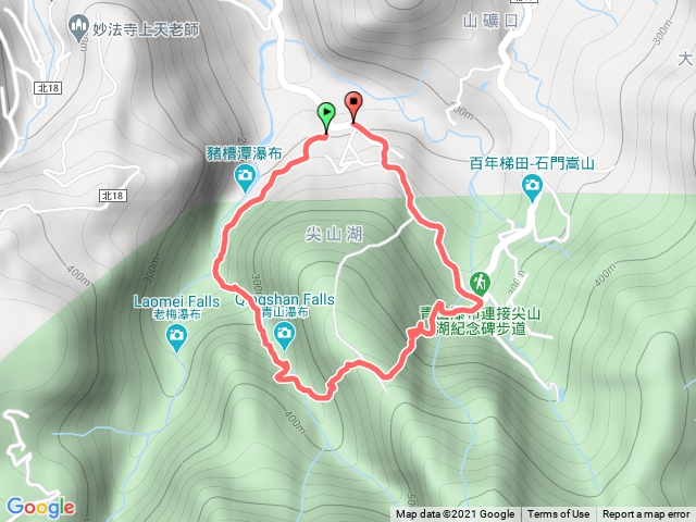 青山瀑布步道O型路線