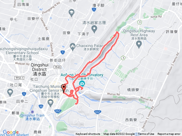 清水鰲峰山牛罵頭山橫山登山行