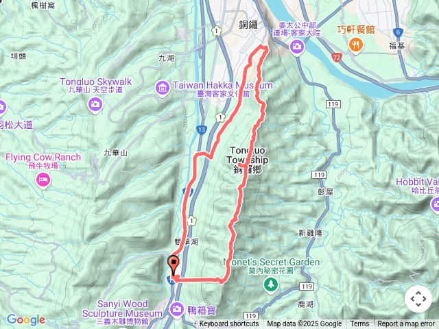 三員O型縱走(逆走)賞桐必走