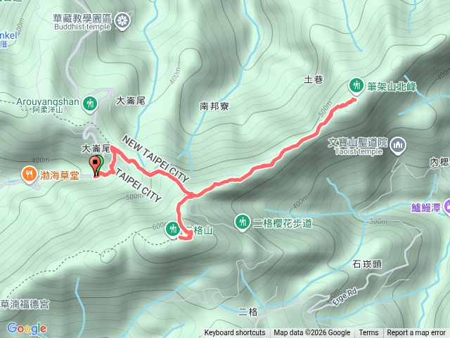 微笑山線：【二格山系】筆架連峰段(筆架山折返)預覽圖
