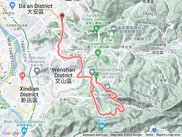 2024臺北大縱走臺北大縱走第七段：世界山莊至飛龍步道政大後山202403141745