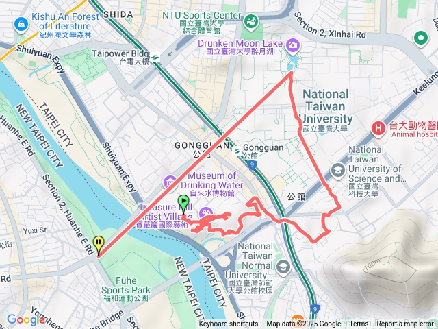 自來水園區.小觀音山.寶藏巖國際藝術村.小觀音山木棧道(尋寶步道).蟾蜍山(拳頭母山).台大綜合體育預覽圖