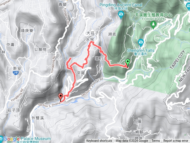 平溪步道、鵝尾山水田、溪山百年古圳、平菁步道