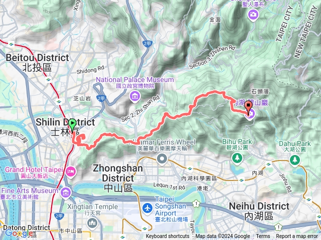 2024-12-08捷運士林站-士林官邸-劍潭山腰路-文間山-大崙尾山腰路-碧山巖預覽圖