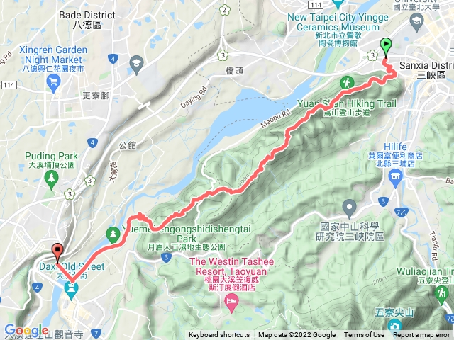 三峽大縱走，中山公園，鳶山，娘子坑，大溪山豬湖