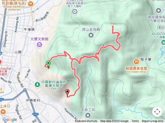 虎山步道-大虎山-中興新村環走