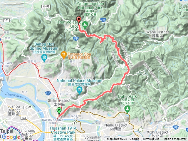 劍潭山-風櫃嘴-七星山主峰-小油坑