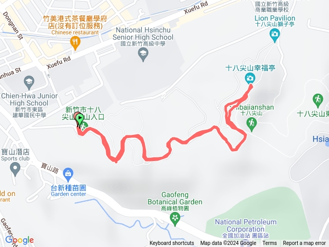 從寶山路爬十八尖山