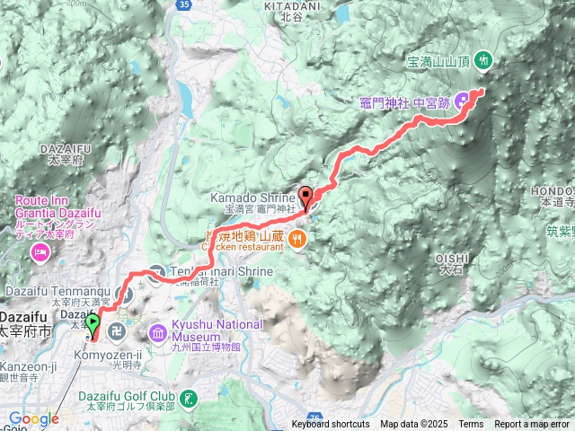 日本福岡太宰府市寶滿山(未登頂)