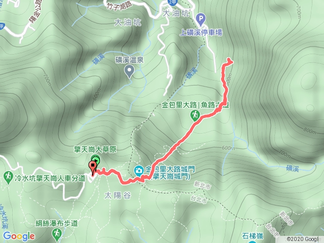 擎天崗-金包里大路之車程（魚路古道北段尋寶）