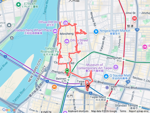 2026-01-01台北大稻埕走讀4-北門捷運站-台北車站