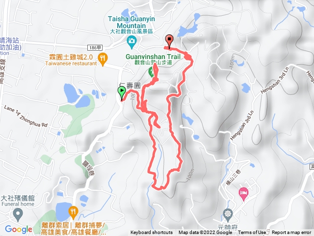 高雄大社區觀音山（小百岳）五連峰縱走