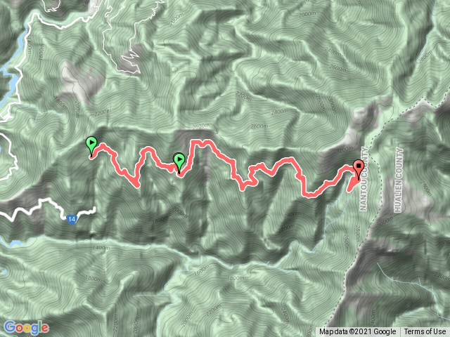 登山口到天池山莊
