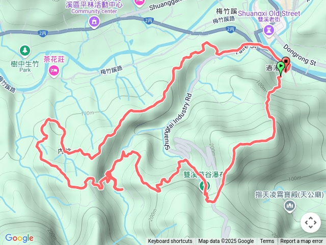 2025-01-05 雙溪明天宫～逸仙山（蝙蝠山）～苕谷瀑布～麻竹坑山～梅山蹊山O繞