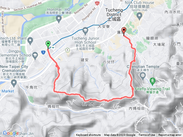 頂埔-大暖尖山-火焰山-永寧