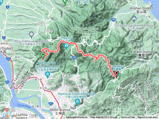 陽明山西東大縱走