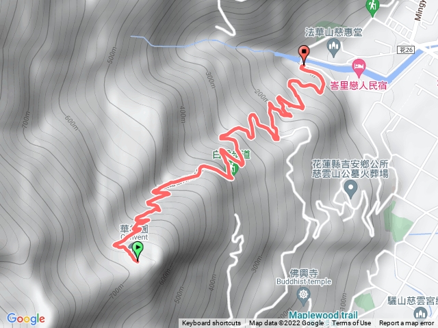 華林園下白雲步道終點