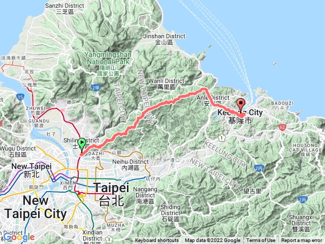 界寮縱走（台北劍潭-基隆港）