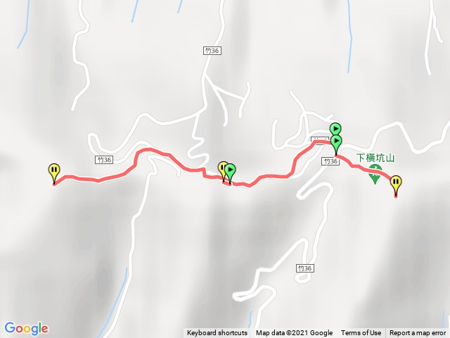 牛欄窩山，下橫坑山