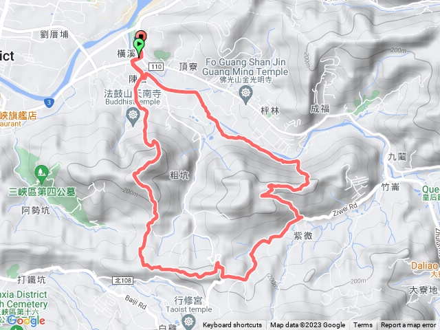 三峽溪南山 祖眉坑 O型