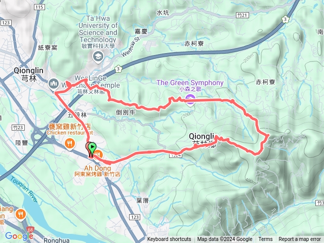 飛鳳山、中坑山、倒別牛山、鄧雨賢紀念公園（海獅o型）