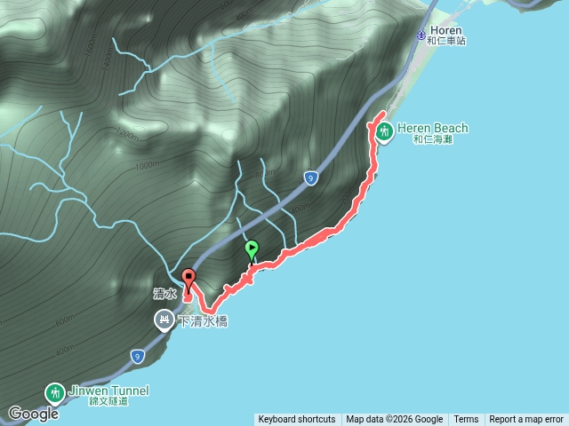 蘇花公路台九丁大清水-和仁段及舊蘇花