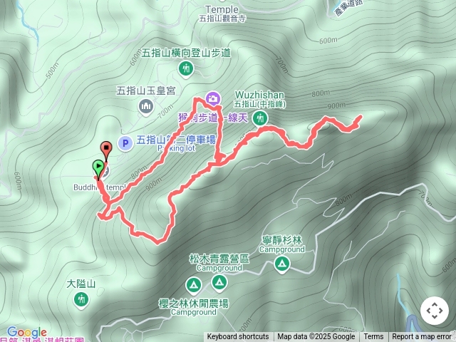 五指山步道 橫向步道 一線天
