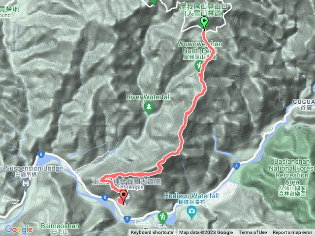 谷關屋我尾山、東卯山縱走