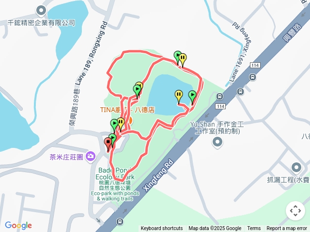 「步道悠遊」八德埤塘自然生態公園步道O型預覽圖