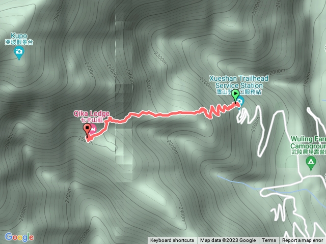 雪山登山口至七卡