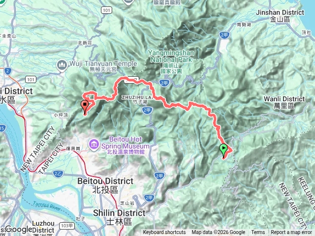 2026-08-06陽明山東西大縱走(十連峰)