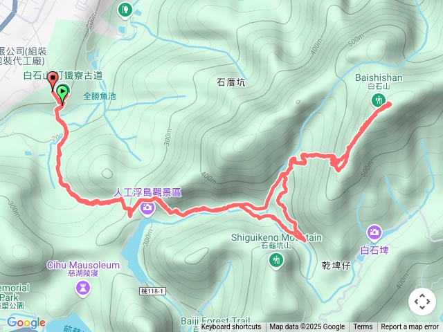 白石山—打鐵寮登山口
