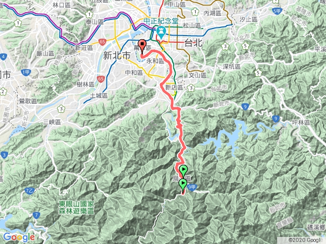 萬華＜華中橋＞至烏來瀑布＜雲仙樂園＞