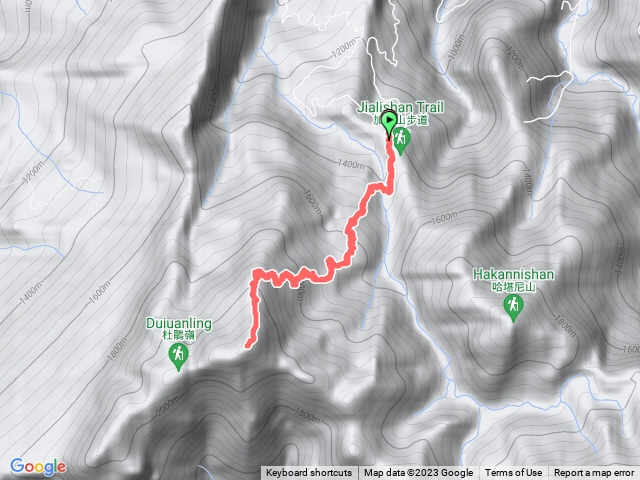 加里山鹿場登山口進