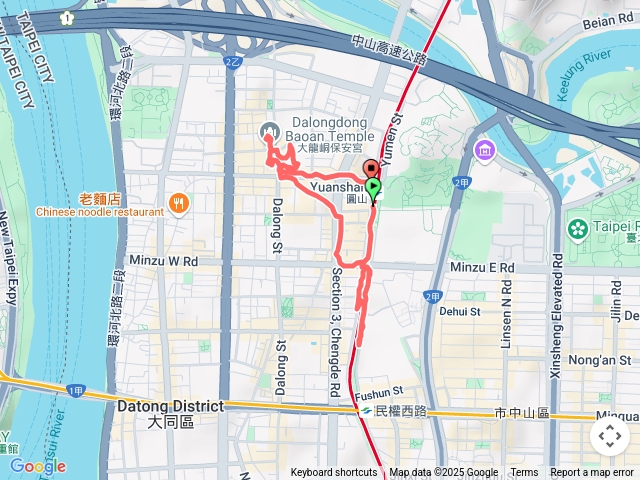 2025-06-17 捷運圓山站賞大花紫葳─捷運圓山站→大花紫葳花區→至聖公園→台北孔子廟→大龍峒保安宮→捷運圓山站預覽圖