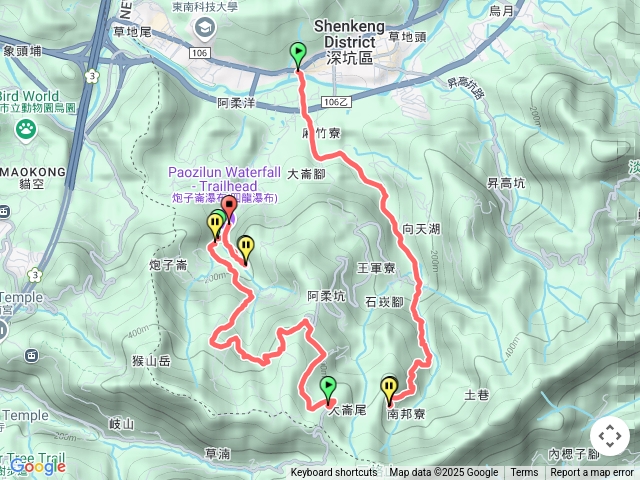 深坑南邦寮古道珍妮佛路茶山古道炮仔崙(四龍)瀑布