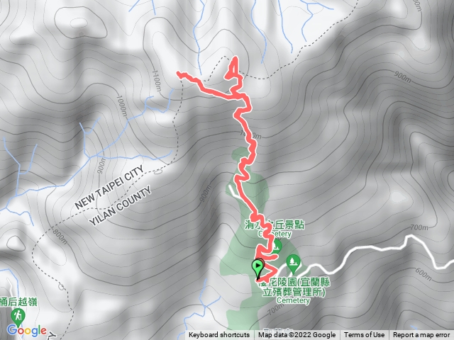 烘爐地山登山步道，櫻花陵園停車場，烘爐地山，神武英靈紀念碑，渭水之丘