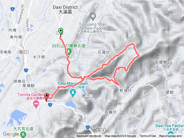 2023-03-19 打鐵寮越嶺慈湖─大溪福安宮→打鐵寮古道→石厝坑山→白石池→白石山→糯米橋→草嶺山→慈湖遊客中心