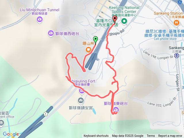 獅球嶺砲台步道O型預覽圖