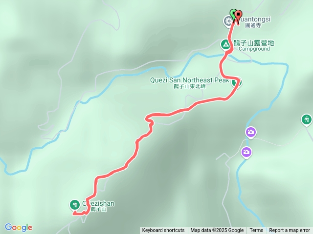 鵲子山原路來回