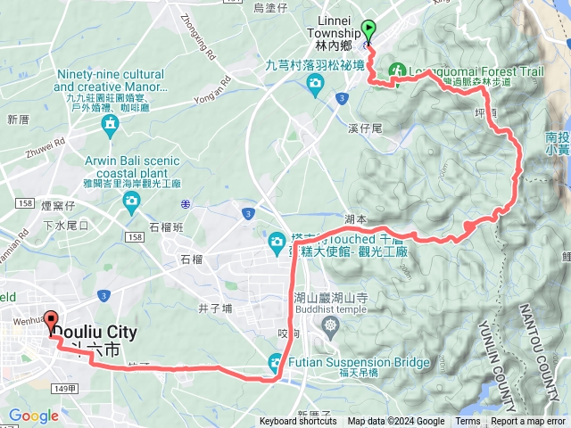 林內斗六稜線遊