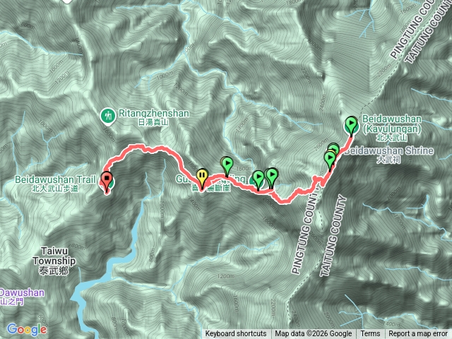 北西大武山預覽圖