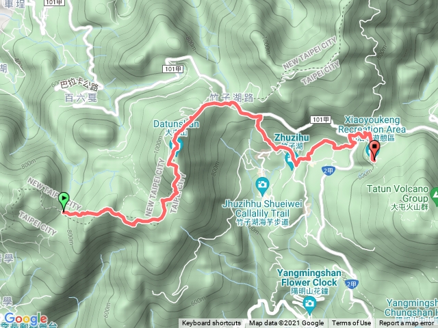 2021年臺北大縱走：尋寶任務臺北大縱走第二段：二子坪至小油坑202112141648