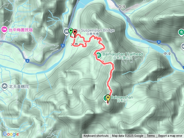 白毛山登山步道預覽圖