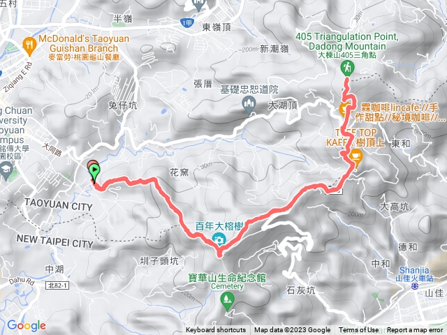 20230621桃園龜山福源山步道、大棟山縱走gpx