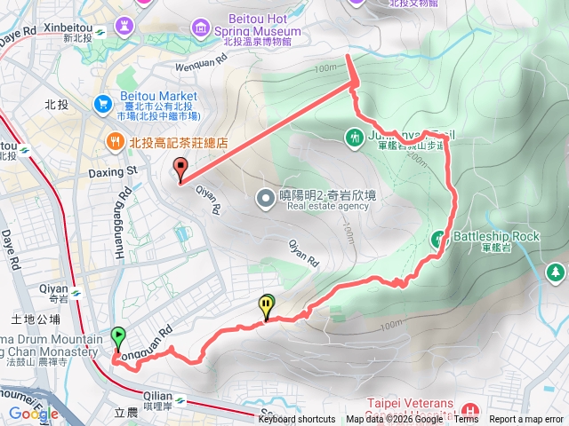 烏尖10連峰（東華山奇岩山西峰奇岩山唭哩岸山軍艦岩烏尖連山八頭山湯守岩弘法大師岩丹鳳岩北投地熱谷）預覽圖