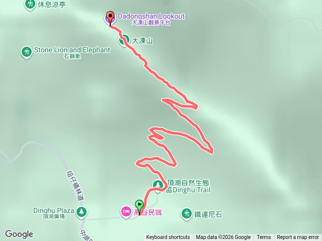 頂湖登大凍山觀景台