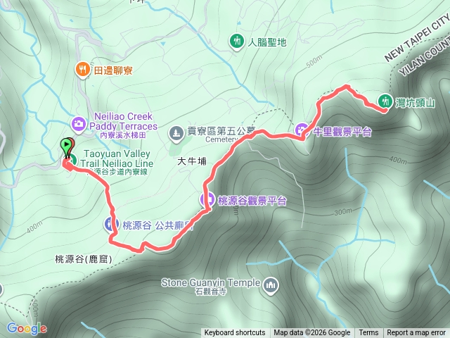 桃源谷步道內寮線至灣坑頭山(小百岳)預覽圖